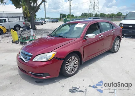 2012 Chrysler 200 Limited z USA, uszkodzony, nr VIN 1C3CCBCG5CN161254